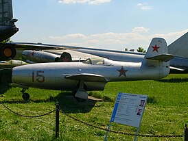 Yak-23 en el Museo Central de la Fuerza Aérea Rusa, Monino