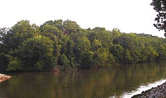 The river below the Grenada dam