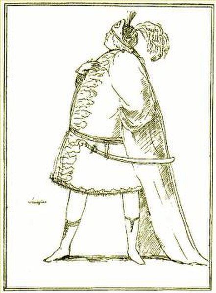 Caricature of Senesino, who sang the role of Acis in the 1732 performances