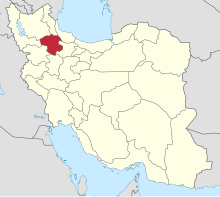 Zanjan in Iran.svg