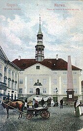 Narva Town Hall before the Second World War Narvskaia ratusha do VOV.jpg