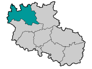Pskov-distriktet (Pskovskiy uyezd) på kartan