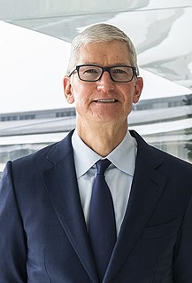 <span class="mw-page-title-main">Tim Cook</span> American business executive, CEO of Apple Inc.