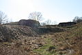 Panorama kasematových traverz na vnitřní šachtě.