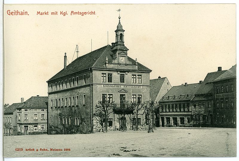 File:06219-Geithain-1905-Markt mit königlichem Amtsgericht-Brück & Sohn Kunstverlag.jpg