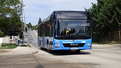 150-es busz a Péterhegyi úton