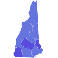 1998 New Hampshire gubernatorial election results map by county.svg