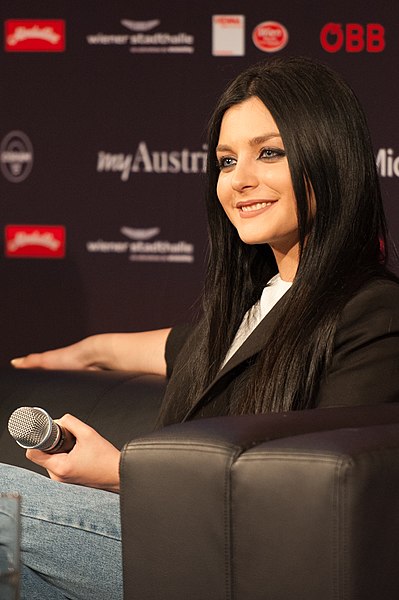 Nina Sublatti during a press meet and greet