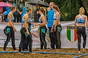 Deutsch: Beach Handball Champions Cup 2018 in Catania (ITA); Tag 1: 1. November – Frauen, Vorrundengruppe C: GRD Leça (PRT) - Beach Bazis Schleissheim (GER) 2:0 (18:12, 18:10) English: 2018 Beach Handball Champions Cup in Catania (ITA; Day 1: Template:Dateyear2018 – Women's Preliminary Round Group C: GRD Leça (PRT) - Beach Bazis Schleissheim (GER) 2:0 (18:12, 18:10)