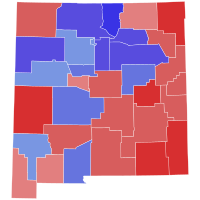 2018 New Mexico gubernatorial election results map by county.svg