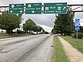 File:2019-08-14 09 55 02 View west along U.S. Route 40 (Pulaski Highway) at exit for Maryland State Route 151 WEST and U.S. Route 40 Truck (Erdman Avenue) in Baltimore City, Maryland.jpg