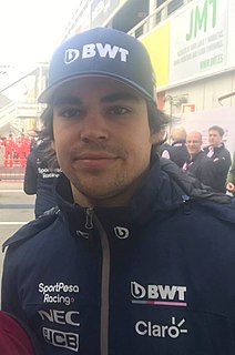 Lance Stroll Canadian racing driver