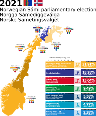 <span class="mw-page-title-main">2021 Norwegian Sámi parliamentary election</span> Election for the Sámi Parliament
