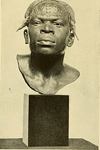 Ward, Un indigène Aruwimi, bronze, dans A voice from the Congo, 1910