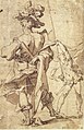 Абрахам Блумарт, малюнок «Вояк зі спини», 1-а половина 17 ст.