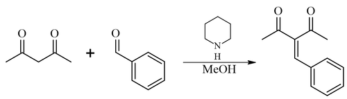 Acetylacetone Knoevenagel reaction.png