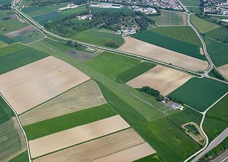 Aerial image of the Ingolstadt Etting gliding site