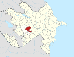 Location of Agdam