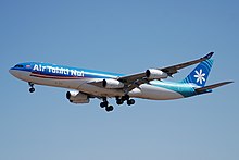 Un Airbus A340-300 di Air Tahiti Nui.