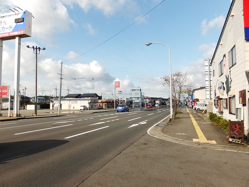 File:Akita Prefectural Road 41 at Hiroomote-Toyonooki 20121115.jpg