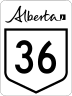 Highway 36 marker