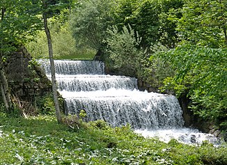 The Nadasdy-Klause on the Aurach above Neukirchen