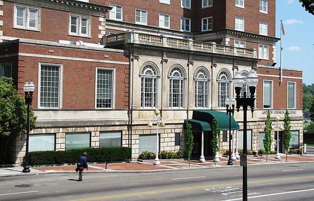 The Andrew Johnson's Gay Street facade