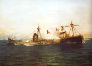 The Huáscar (painting by Thomas Somerscales)