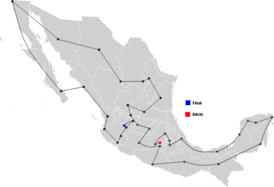 Mapa del Recorrido