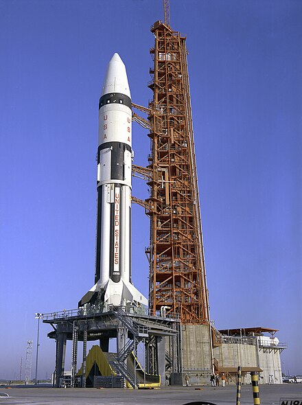 Apollo 5 at LC-37B in 1968 Apollo 5 on pad.jpg