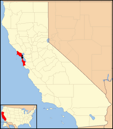 Arcidiecéze San Francisco na mapě