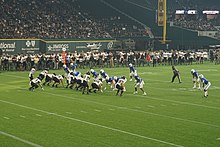Army on offense against Air Force Army vs. Air Force football 2021 19 (Army on offense).jpg
