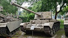 Former Austrian Army Charioteer tank at the Heeresgeschichtliches Museum in Vienna Austrian Charioteer.jpg