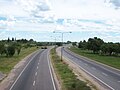 Expressway sooth o the ceety o San Luis. The province's heich-gate netwirk is amang the maist developit in Argentinae.