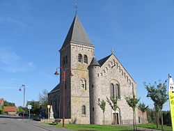 Avennes, village church