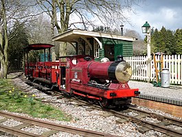 Baguley built "Altonia" at Reeds Road Station.jpg