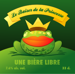 „Le Baiser de la princesse“ (französisch für „Der Kuss der Prinzessin“), ein freies Bier aus Lausanne (2008)[55][56]