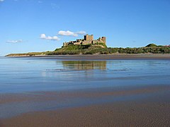 O castelo de Bamburgh