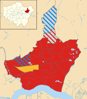 Barking and Dagenham UK local election 2002 map.svg