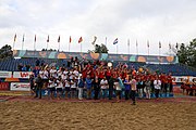 Deutsch: Beachhandball Europameisterschaften 2019 (Beach handball Euro); Tag 6: 7. Juli 2019 – Siegerehrungen English: Beach handball Euro; Day 6: 7 July 2019 – Medal ceremony