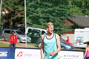 Deutsch: Beachhandball Europameisterschaften 2019 (Beach handball Euro); Tag 1: 2. Juli 2019 – Männer, Vorrunde Gruppe A, Deutschland-Norwegen 2:0 (22:14, 22:20) English: Beach handball Euro; Day 1: 2 July 2019 – Men Preliminary Round Group A – Germany-Norway 2:0 (22:14, 22:20)