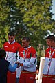 Deutsch: Beachhandball bei den Olympischen Jugendspielen 2018 in Buenos Aires; Tag 7, 13. Oktober 2018; Medaillenzeremonie Jungs - Gold: Spanien, Silber: Portugal, Bronze: Argentinien English: Beach handball at the 2018 Summer Youth Olympics in Buenos Aires at 13 October 2018 – Medal Ceremony Boys - Gold: Spain, Silver: Portugal, Bronze: Argentina Español: Handball de playa en los Juegos Olimpicos de la Juventud Buenos Aires 2018 en 13 de octubre de 2018 – Medalla Ceremonia para niños - Oro: España, Plata: Portugal, Bronce: Argentina