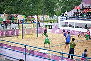 Deutsch: Beachhandball bei den Olympischen Jugendspielen 2018; Tag 6, 12. Oktober 2018; Jungen, Platzierungssspiel Ränge 5-6 – Thailand-Ungarn 0:2 English: Beach handball at the 2018 Summer Youth Olympics at 12 October 2018 – Boy's Placement Match 5-6 – Thailan-Hungary 0:2