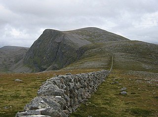 Beinn Dearg (Ullapool) Mountain in the Inverlael area of the Highlands of Scotland