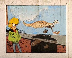 Mural painting << Broussaille >> in Louvain-la-Neuve. Belgique - Louvain-la-Neuve - Fresque Baleines publiques - 01.jpg