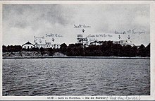 L'Île de Berder vers 1930 (carte postale).