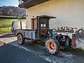 * Nomination Tractor in Berrobi. Gipuzkoa, Spain --Basotxerri 16:08, 24 March 2017 (UTC) * Promotion Good quality. --Ermell 17:57, 24 March 2017 (UTC)  Comment I've uploaded a new version, the darker parts are a bit brighter now. --Basotxerri 10:19, 25 March 2017 (UTC)