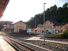 Bahnhof Wolkenstein, Empfangsgebäude und Wohnhaus (2016)