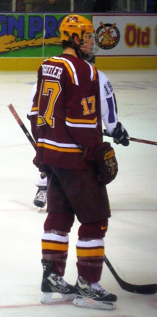 Wheeler played with the University of Minnesota from 2005 to 2008.