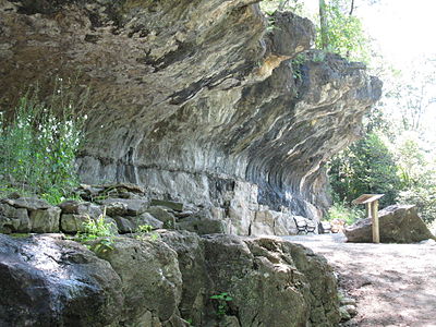 The Cliff Shelter at Blue Spring.
